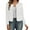 White, variant on Ticikt Women Glitter Cropped Open Front Cardigan, Long Sleeve Elegant Party Sparkly Short Jacket Coat,Red