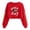 Shirts-30Red, variant on Gamivast Crewneck Sweatshirts Women Game Day Embroidered Football Look Crew Neck Long Sleeve Cropped Sweatshirts Pullover Tops Athletic Daily Wear