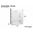thumbnail image 4 of Sterling 72170126 Ensemble 60" L X 30" W Vikrell Shower Enclosure - White, 4 of 7