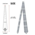thumbnail image 4 of Men's Tie, Checkered Texture Floral Printed Tie Fashionable Wedding Party Best Man Suit Tie Work Tie Male Birthday Gift, 4 of 8