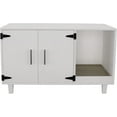 thumbnail image 4 of GDLF Pet Crate Cat Washroom Hidden Litter Box Enclosure  as Table Nightstand with Scratch Pad,Stackable, 4 of 27