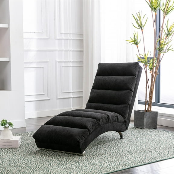 Syngar Modern Linen Chaise Lounge, Ergonomic and Massage, Gray/Beige (Set of 1)