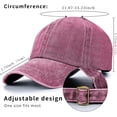 thumbnail image 4 of Stcylzfu 3pcs Vintage Washed Baseball Cap - Distressed Retro Dad Hat for Streetwear & Daily Outfits | Adjustable Unisex Fit, 4 of 6