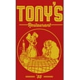thumbnail image 2 of Girl's Lady and the Tramp Tony's Restaurant '55 Graphic Tee Red Small, 2 of 5