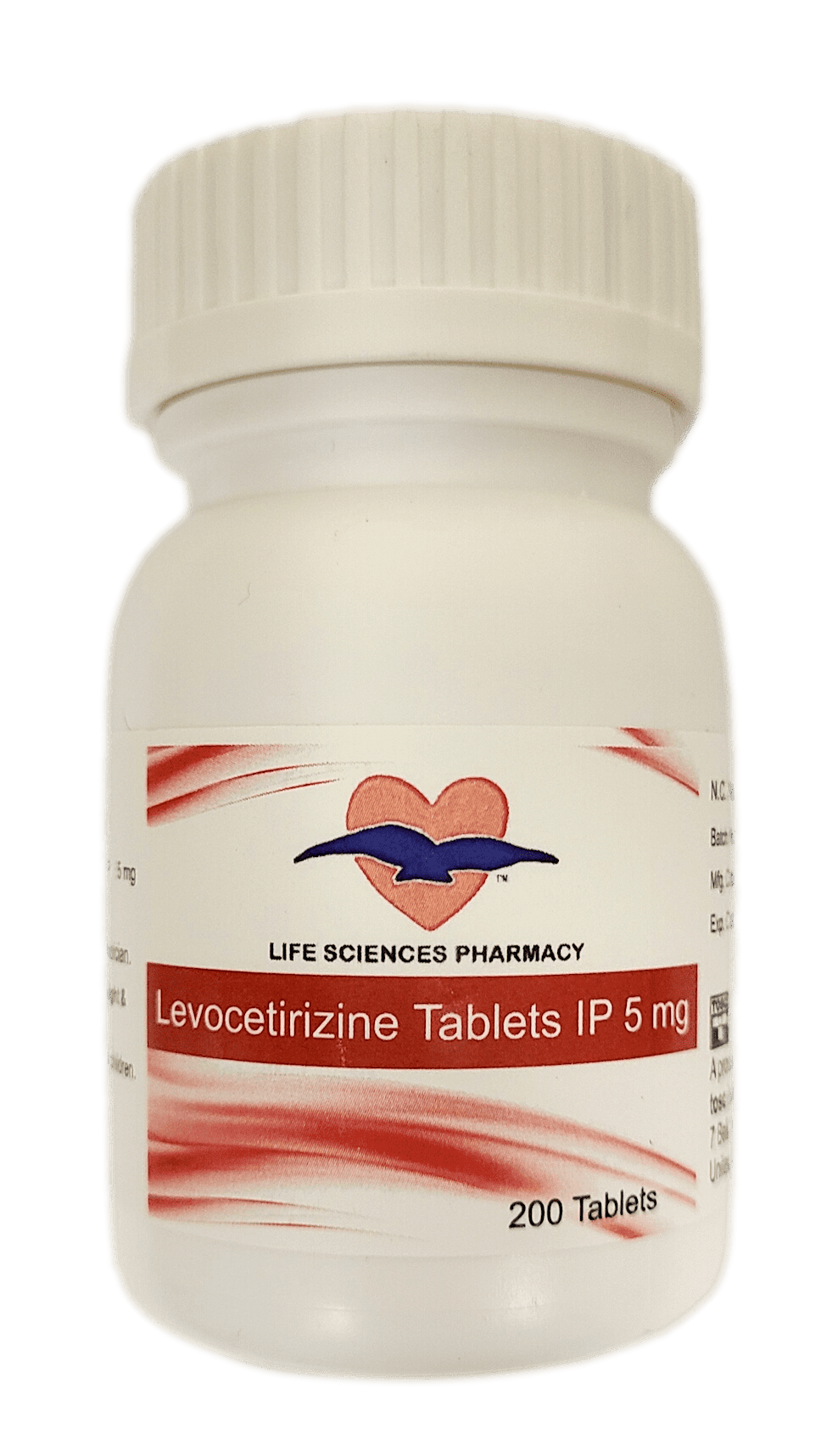 Levocetirizine Tablets 5 mg, 200 Count, Allergy Relief, Antihistamine