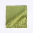 thumbnail image 2 of Fingercraft Dinner Napkins, 100% Cotton Dual Color Twill Chambray Hemstitched Cloth Napkin, 20in x 20in, 12 Pack, Green Yellow, 2 of 7