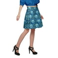 thumbnail image 3 of Moomaya Printed Short Skirts For Women Cotton Pleated Mini Skirt Summer Clothing, 3 of 6