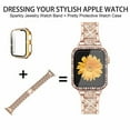 thumbnail image 5 of Antank Watch Strap for Apple Watch Series 4 5 6 SESE Women Bling Bracelet Metal Wrist Band with Protective Case Compatible with Apple Watch Band 44 mm, 5 of 11