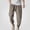 Gray, variant on HOMADLES Mens Casual Linen Joggers Pants Elastic Waist Loose Fit Sports Pants Side Pocket Outdoor Athletic Pants Army Green Size XL
