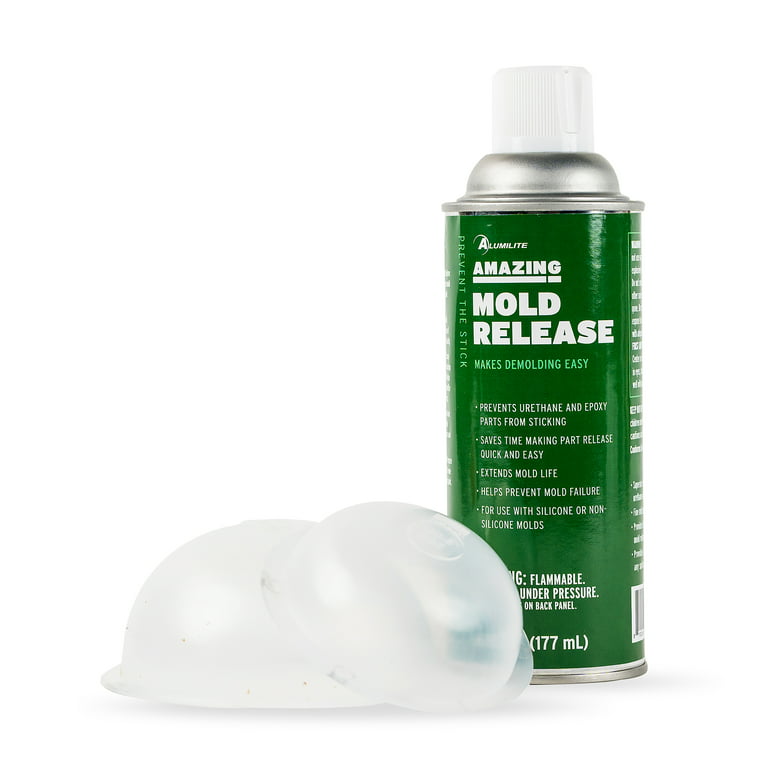 Alumilite Amazing Mold Release Clear Spray, Use with Silicone and Non-Silicone  Molds - One 6 oz Can 
