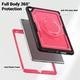 thumbnail image 3 of XYX Case for iPad Pro 10.5 Inch/ iPad Air 3rd Gen 2019 with Rotating Stand, Shoulder Strap, 2in1 Shockproof Cover, Rose, 3 of 7