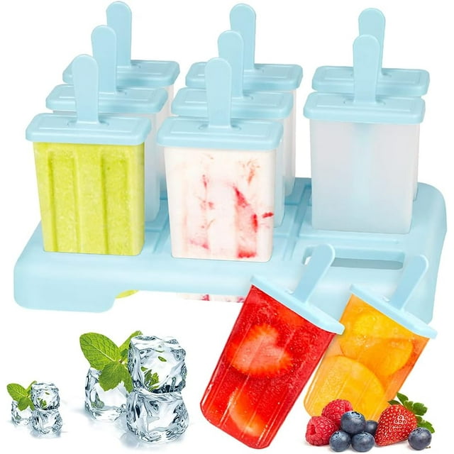 Moule à Glace, Moulle Esquimaux, Mini Moule a Glace, Glaces à l'eau, Ice Pop Mold Popsicle Sorbet DIY Réutilisable, Moulle Magnum pour DIY Sorbet Yaourts