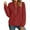 Wine, variant on Edvintorg Women's Sweatshirt Quarter Half Zip Pullover Tops Fashion 2025 Comfy Fall Winter Clothes Oversized Sweatshirt for Women Multicolor L