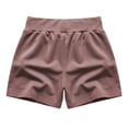 thumbnail image 6 of VBVC Women's Cotton Bermuda Sweat Shorts , Drawstring High Waisted Shorts For Women,Ladies' Knee Length Shorts with Pockets,Pink,XS-2XL, 6 of 7