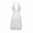thumbnail image 3 of Women's Halter Sleeveless Cropped Layered Midi, 3 of 4