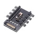 thumbnail image 2 of Splitter Cooling Fan Hub PC SATA 1 a 8 3Pin 12V Toma de corriente Adaptador PCB Kuymtek Para estrenar, 2 of 2