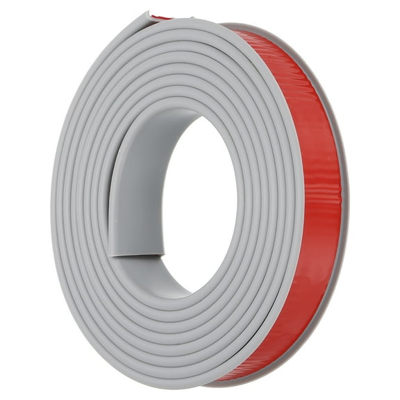 Uxcell TPE U-Shape Edge Banding, 1 Inch x 9.8ft Self Adhesive Flexible Veneer Edging Trim Edge Protector, Grey
