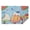 Summer Print, variant on Travel Blanket and Pillow, 65x55in Glow in Dark Camping Bed Throws with Storage Bag for Travel Office Sofa, Triba-fox