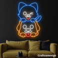 thumbnail image 3 of Craftnamesign Dog With Cat Neon Sign for Pet Shop Pet Clinic Spa Grooming Wall Art, 3 of 5