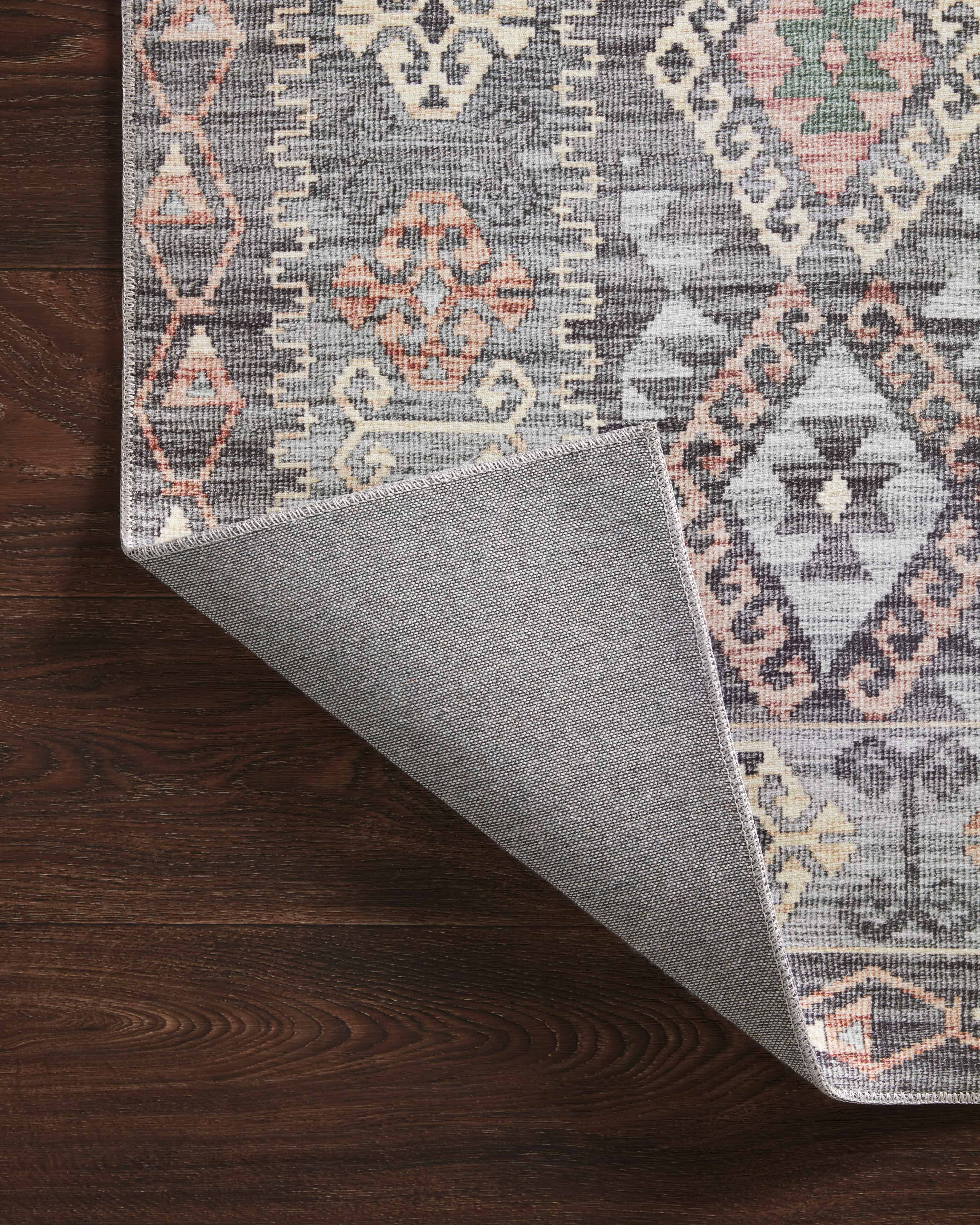 Turkish & Persian Kilim-Style Zion Grey, Multi 2-6" x 7-6" Area Rug