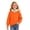 Orange, variant on Bigetiay Girls Contrast Stitching Pullover Hoodie Long Sleeve Warm Fall Clothes 14-15 Years
