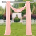 thumbnail image 2 of LCXmlly Roasting Pan Wedding Arch Drape Fabric Long 3 Panels Wide Sheer Wrinkle Free Soft Party Backdrop Drapery, 2 of 6