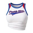 thumbnail image 4 of Women's Puerto Rico Y2k Ribbed Crop Tank Top, Baby Tee Sleeveless Slim Fit Camisole Casual Summer Streetwear Vest, 4 of 4