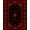 Black, Pattern 1, variant on Flatwoven High Traffic Area Rug, Dramatic Dark Fantasy, Non Slip, Stain Resistant, Washable Area Rugs for Living Room, Bedroom(Red, 4X6)