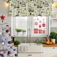 thumbnail image 5 of 2 Pack Valances for Window, Cartoon Tractor Short Curtains for Kitchen Bedroom Living Room, Cute Green Digger Shovel Truck Rustic Rod Pocket Small Window Treatment Valance Drapes 42 x 18 Inch, 5 of 8