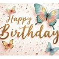 thumbnail image 3 of Yatrandify Butterfly Decoration Happy Birthday Glitter Letter Banner for Birthday Party Kids Celebration, 3 of 6