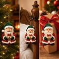 thumbnail image 5 of Cute Santa Claus Acrylic Christmas Ornaments Decorations, Xmas Hanging Tree Pendants, Seasonal Indoor Outdoor Decor for Christmas Tree Mantel Window Wall, 5 of 7
