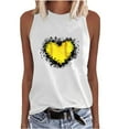 thumbnail image 1 of Birdeem T-Shirt Sans Manches Imprimé Mode pour Femmes Col Rond Ample, 1 of 9