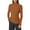 Brown, variant on Women's Winter Warm Half Turtleneck Button Down Pullover Sweater Top Soft Comfortable Casual Knitwear Fashion