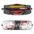 thumbnail image 2 of Yiaed American Flag Eagle Art Print Leather Pencil Case - Leather Pen Pencil Holder - Elegant & Practical Pencil Pouch for Work & Office, 2 of 7