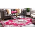 thumbnail image 3 of Rugs.com Fleur Collection Rug – 3' x 5' Pink Medium-Pile Rug Perfect For Entryways, Kitchens, Breakfast Nooks, Accent Pieces, 3 of 9