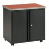 OFM Core Collection Mesa Series Wheeled Locking Mobile Utility Station Cabinet with Laminate Top, in Cherry (66746-CHY)
