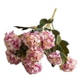 thumbnail image 2 of 10 Heads Pink Flowers Artificial, Artificial Flowers Fake Mini Hydrangea Bulk Wedding Decoration Silk Bouquet Peony Decor Plastic Flower Arrangements Table Centerpieces 1 Packs(Blush), 2 of 9