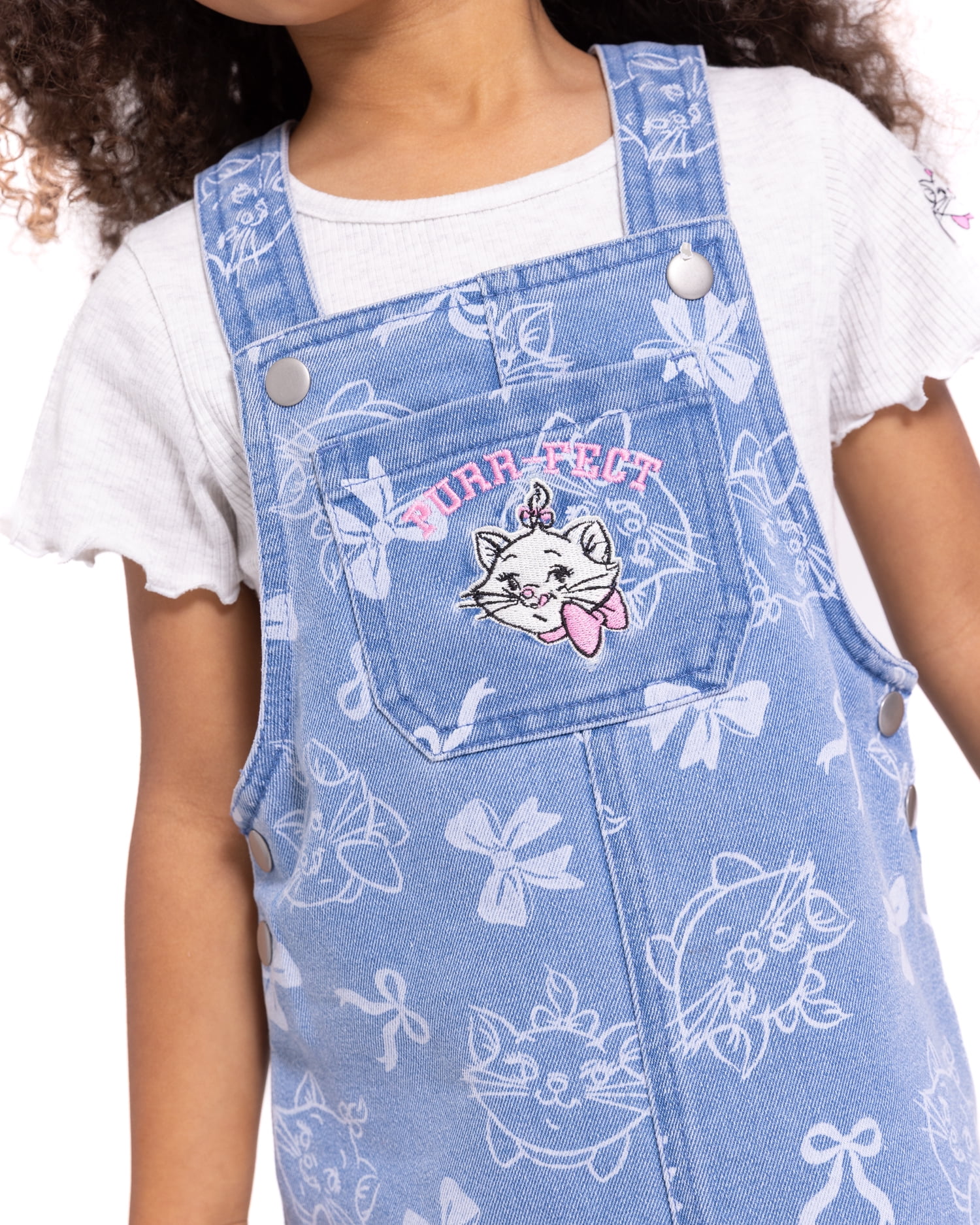 Disney Marie Toddler Girls Short Sleeve Tee and Cotton Skirtall Set, 2 Piece, Sizes 12M-5T