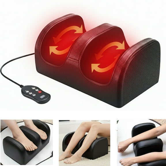 Oioane Foot Massager with Heat, Shiatsu Foot Massager for Circulation, Birthday Gifts for Women, Men, Mom, Dad, Black