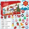 thumbnail image 4 of Calendario de Adviento de Navidad Calendario de cuenta regresiva para niños con pellizcos navideños Caja ciega con juguetes de descompresión y ventilación Bolas de masa de gel blandas navideñas, 4 of 5