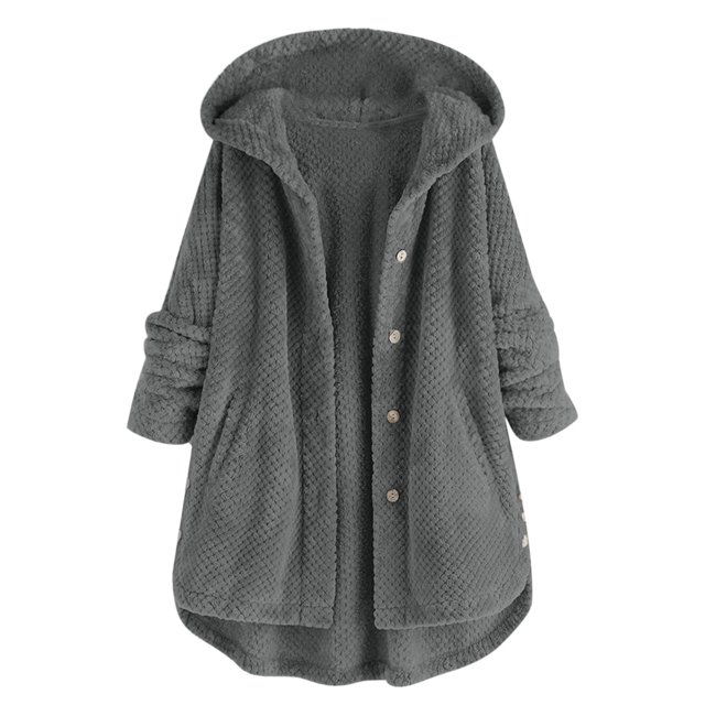 Kcodviy Chandails à Fermeture Éclair pour Femmes, Couleur Unie, Décontractés, Manteau Long à Capuche à Fermeture Éclair pour Femmes, Veste en Molleton pour Femmes, Veste à Fermeture Éclair Intégrale