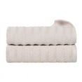 thumbnail image 2 of Superior Zuma Waffle Textured Stripes Zero Twist Bath Towels, Set of 2, Silver, 2 of 10