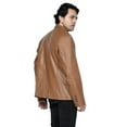 thumbnail image 6 of Men's Soft Brown Leather Sports Coat, 6 of 7