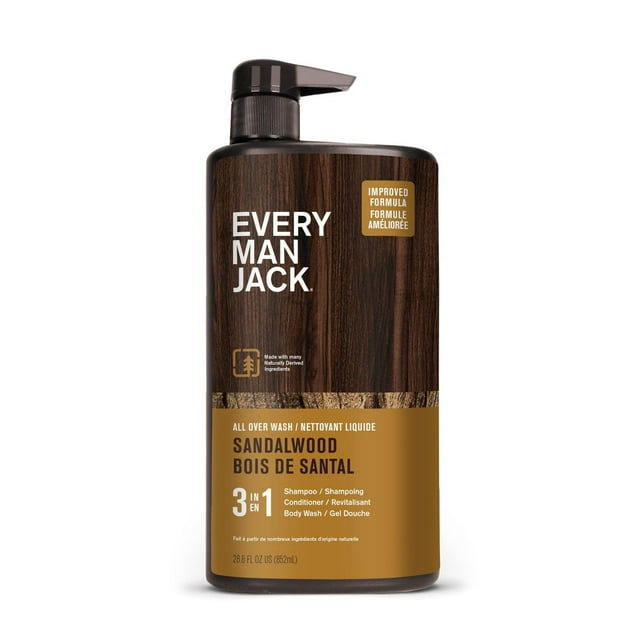 Every Man Jack 852ML 3in1 All Over Wash Sandalwood