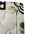 thumbnail image 6 of Ambesonne Orange Black Fitted & Top Sheet Set with Shams, Freedom Theme Sign, Black Orange Cream, 6 of 7