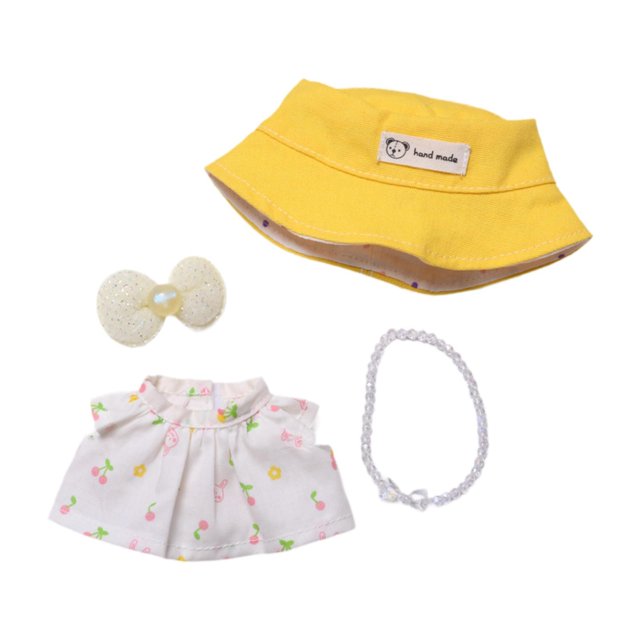 Falda con tirantes de muñeco de peluche, haz tus propias muñecas, disfraces de juego de imitación a la moda, ropa educativa, vestido para muñecas de Falda y sombrero de conejo