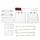 thumbnail image 4 of DIY PU bolso de cuero elegante retro tejido crochet bolso materiales accesorios setblanco, 4 of 12