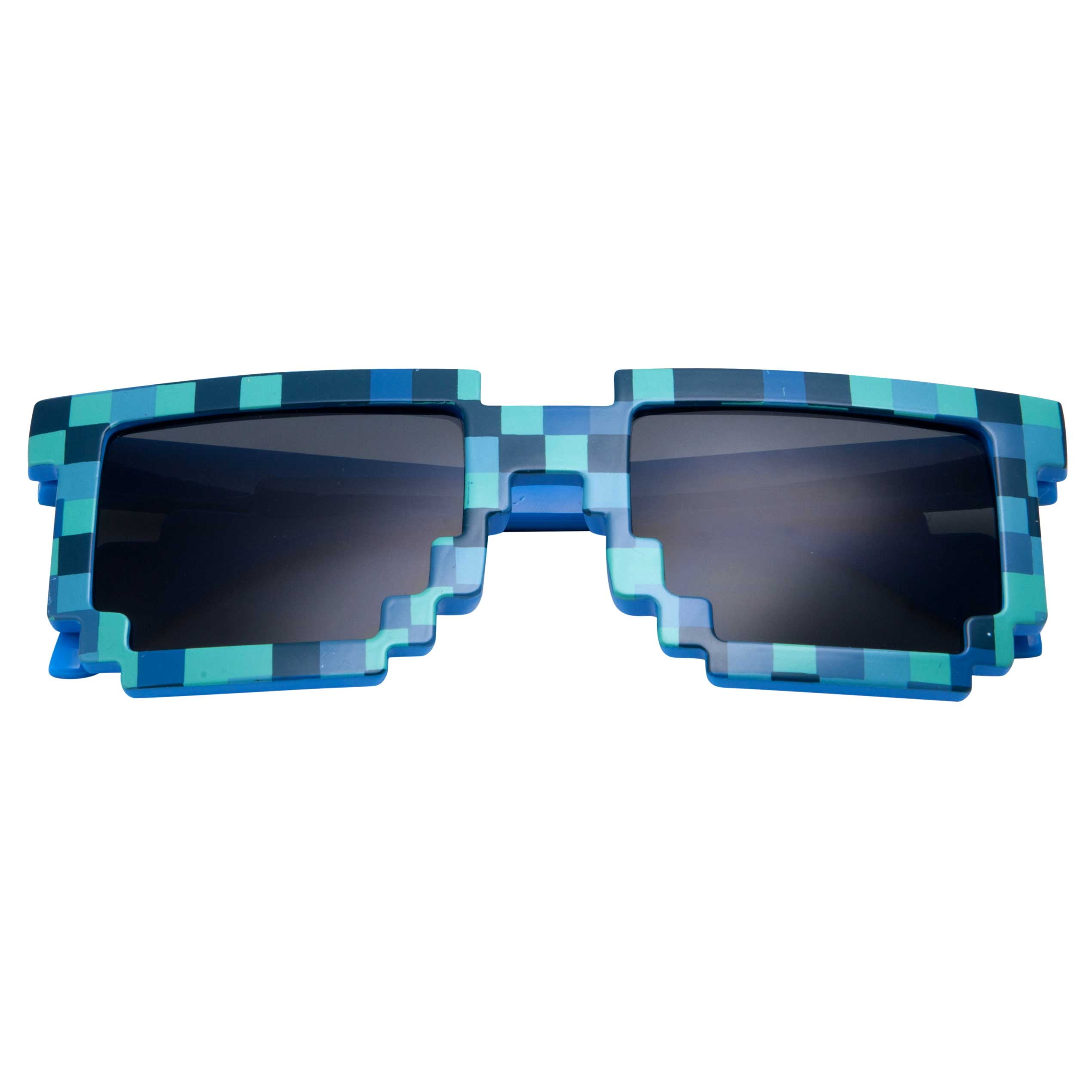 Details about / grinderPUNCH Pixelated 8 Bit Sunglasses Clear Non Prescription Lens Kids Glasses