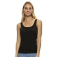 thumbnail image 4 of Felina Reversible Cotton Stretch Womens Tank Top | 4-Pack (Basics, Large), 4 of 9