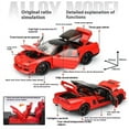 thumbnail image 3 of 1:32 Honda Acura NSX NA1 Supercar Racing Sports Couple Alloy Metal Diecast Model Car Sound & Light Collection Simulation Gifts, 3 of 10
